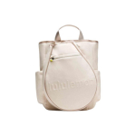 Lululemon Racket 19L Br&auml;ndi logo disain Sulg Tennise reketite hoiustamine L&otilde;uend Seljakott Unisex Seljakott Looduslik-Beež Kasepruun LU9CEIS-072462 Natural Ecru & Cashews Brown
