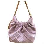 Tory Burch Fleming Kettrihmaga Logoga Ripats Nahast Minikott &Otilde;lakott Naiste k&auml;ekotid Helelilla 162451-500 Basic Set (Bag+Dust Bag)