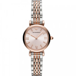 Emporio Armani Gianni T-Bar Roosa Metall Bicolor roosa Naiste Kvarts Analoog AR11223 roosa