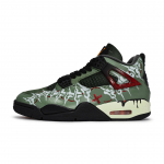 UNDEFEATED X Jordan Air Jordan 4 Vintage Korvpallijalatsid Meeste Keskmise s&auml;&auml;rega Must/Punane/Roheline IB1519-200(Team1189- ) 38