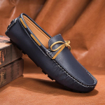 Itaalia nahast meeste p&auml;ssid Disainer Slip on S&otilde;idukingad Meeste Pehmed Loafers Suur suurus 36-48 Itaalia kingad Mokassiinid vabaaja lamedad 36 sinine