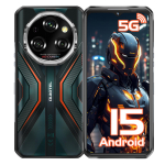 OUKITEL WP55 5G Tugevdatud Telefon Avatud 5G-36GB+256GB/TF 2TB Android 15 Tugevdatud Nutitelefon, 11000mAh/33W, 6.6 FHD+120HZ, 108MP, IP68/5G Kahe SIM-kaardi pesa NFC/OTG oranž