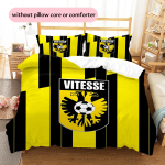 SBV Vitesse Mustriga Voodipesu Kodukaunistus S&uuml;nnip&auml;eva & P&uuml;hade Kingitus (1 * tekikott + 2 * padjap&uuml;&uuml;ri, ilma s&uuml;damikuta) 135x200cm