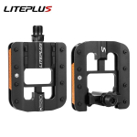 LITEPLUS Foldable Bicycle Flat Pedals aluminum bicycle Platform pedals purple bicycle Folding pedal For Brompton folding bike must