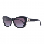 Chanel Stiilsed Vabaaja Liblikuga P&auml;ikeseprillid Naiste p&auml;ikeseprillid CH5481H1716S6 Basic Packaging-Eyeglass Case+Box,56,Black