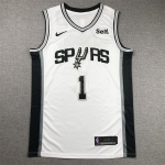 Victor Wembanyama San Antonio Spurs Valge S&auml;rk #1, Meeste Korvpallivorm 2026 S