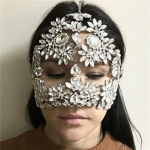 Euroopa Ja Ameerika Uus &Uuml;lisuur Maskeraadiballi Mask, Personaalne Puhkuspeo Etenduse Kivist Lillemask Naiste Mask gray