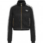 adidas Originals Naiste Must Kummipaelaga V&ouml;&ouml;koht Seisukrae T&auml;is-t&otilde;mblukuga Treeningjakk KS2870 S