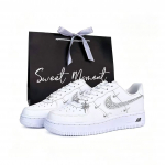 Nike Air Force 1 07 LX Chrome Luxe Air Force 1, Romantiline H&otilde;bedane Teemant Libisemiskindel Kulumiskindel Madal top CT1990-100(Team935-BOX) 35.5