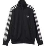 Adidas Originals Firebird Adicolor Spordiseeria Triibulise k&otilde;rge kraega lihtsa lukuga kootud lai pikkade varrukatega jakk Meeste jakk KD8312 L