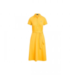 Polo Ralph Lauren SS23 &Uuml;hev&auml;rviline N&ouml;&ouml;biga Lipsuga Kleit Naiste kleidid Kollane WMPODRSNFA20503-700 XS