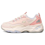 Skechers DLites 4.0 Kangas S&uuml;nteetiline nahk Paelkinnitusega P&otilde;rutust neelav Vastupidav Hingav Madala s&auml;&auml;rega Isa kingad Naiste toss Dark-Pink Purple 149492-MVPR 38