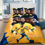 Poisi Jalgpallit&auml;he Prindiga Tekikott Komplekt 2/3tk, Tekikott Ja 1 Padjap&uuml;&uuml;r(Ilma tuumata)Jalgpalli teemaline voodipesukomplekt poistele ja teismelistele 100x135cm 2pcs&Duvet Cover
