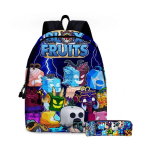 Blox Fruits P&otilde;hi- ja Keskkoolikoolikott Laste seljakott Seljakott Pinal Two-piece set: school bag + pencil case