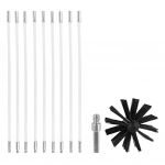 Korstnap&uuml;hkimisharja komplekt 100/150mm Harjapea Painduv Korstnap&uuml;hkimiskomplekt Nailonharja Puhastust&ouml;&ouml;riist Kaminas&uuml;damiku Puhastust&ouml;&ouml;riistad
