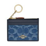 COACH Kangas, Veisenahk (split), Plastikust kaardihoidja Unisex Indigov&auml;rvi One Size indigo
