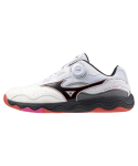 Lauatennisejalatsid Wave Medal SP5 Reageerivus cm 2E [Mizuno] - Stabiilsus, Summutus, - Valge/Must/Punane - 25.0 black
