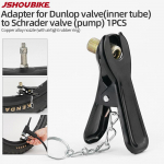 1/2/4/6/10/20 TK Pumba Adapter Otsik Klipsiga &otilde;huotsik Dunlop Schrader Ventiil EV AV T&auml;ispuhuri Klamber Konverter Jalgratta Tarvikud 1PC