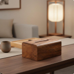 P&auml;hklipuu Salvr&auml;tikukasti Kate Moodne Minimalistlik Puidust Salvr&auml;tik Hiina T&uuml;&uuml;pi Dosaator jaoks Walnut Large gray