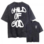 Jumala Laps Graffiti Font Vintage Pesu &Uuml;legabariidiline Must Graafilise Tr&uuml;kiga T-s&auml;rk, Streetwear Usutunnistuse Statement T-s&auml;rk S
