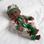 30cm Reborn Nukk Must Nahk Pehme T&auml;is Vin&uuml;&uuml;l Nukud 11,81-tollilistele Nukukestele Armas Elutruu Vastss&uuml;ndinu Nukk Kingitus Nukk M&auml;nguasi T&auml;iskasvanutele Kingitused