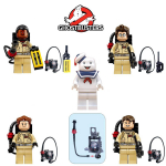 Ghostbusters Stay Puft Marshmallow Man Kvaliteetne ehitusklotsi figuurm&auml;nguasi X108-111 Kogutav minikujukeste komplekt 5-piece set