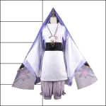 Cosplay Kost&uuml;&uuml;m WPanama ja Kabukimono Parukaga, Halloweeni Komplekt XXL white