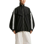 Nike As W Nk Balloon Track Pehme Mugav T&otilde;mblukuga Kraega Jakk Naiste jakid IM8166-010 XS black