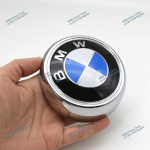 3D ABS Kroomh&otilde;be L&auml;ikiv Must Tagaluugi Embleem Alusega BMW Sinise ja Valge Logoga X5 E70 F15 X4 F26 X6 E71 F16 F25 X5-E70