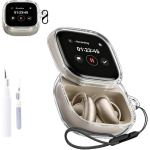 Soundcore Liberty 5 Pro Maxi korpusekatte jaoks, NOUKAJU K&otilde;rvaklappide kaitsekatte(karabiini + rihma + puhastuspulgaga) black