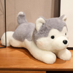 30/40/50CM Armas Husky Koer Palusm&auml;nguasi T&auml;idisloom Pehme Kawaii Lamav Pruun Lemmikloomakutsikas Padi M&auml;nguasjad J&otilde;ulukingiks 50cm