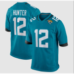 Kvaliteetne tikitud NFL Jacksonville Jaguars 12 Trevor Lawrence'i s&auml;rk meestele F&auml;nnide spordir&otilde;ivad Blue 12
