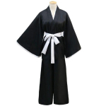 Kvaliteetne Bleach Kurosaki Ichigo Cosplay Kost&uuml;&uuml;m Ajatu keepi disainiga Full Set (Tops*1+Pants*1+Belts*1),Tag L=US S black