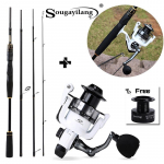 2,1M/2,4M s&uuml;sinikup&uuml;&uuml;gikepi spinningurull forelli l&otilde;hebassi p&uuml;&uuml;gitarvete komplektide jaoks 2.1M Rod with 2000 Reel