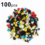 100 tk / komplekt universaalne segaauto, mitmesugused plastikust needikinnitused ukse surutihvtid 100pcs