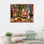 Kodukaunistused Teemanttikandid Teemantmaaling Ristpistekomplekt Piltide J&otilde;uluvana kontrollnimekiri 20X30CM