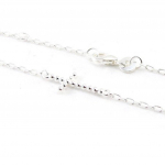 Les Tr&eacute;sors De Lily [J3083] - Bracelet Argent 'Croix' h&otilde;be