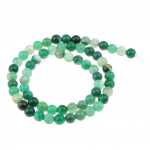 1 haru lahtised helmed &uuml;mmargused looduslikust kivist ahhaat DIY Crafts 4mm 4mm roheline