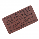 Numbrit&auml;hestiku s&uuml;mbol &scaron;okolaadi silikoonvormi tarretisvorm kohvivormi koogitarvikud &scaron;okolaad