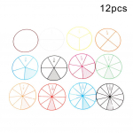 12 tk kiibid Learning Education Circles M&auml;nguasi Nummerdatud matemaatika 12pcs