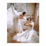 5D Teemantmaal Ballettants Teemanttikandid Ristpistes Kodukaunistus K&auml;sitsi valmistatud kingitused Round 20x30cm