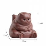 Keraamilised loomakujukesed Lilla savitee Lemmikloom Armas Kung Fu V&auml;ike Vihane Kass K&auml;sit&ouml;&ouml; Kodu Autokaunistus Kaunistused Kingitused A