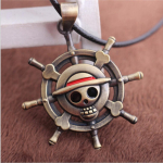 Vintage Anime ONE PIECE MONKEY D LUFFY pealuu ripats kaelakee piraadi lipp metallist kaelakee Cosplay anime kingitus