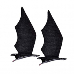 2 tk Devil Wingsi juukseklambri t&otilde;mbamine takistab stiilsete juuste aksessuaarid Kasulikud Cosplay peol Bat Wings juuksen&otilde;el festivali jaoks must