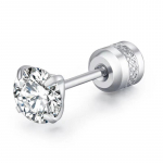 &Uuml;mmargused peenn&otilde;elad roostevabast terasest nelja k&uuml;&uuml;nega tsirkoonist k&otilde;rvar&otilde;ngad naistele 6mm