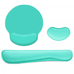 Ergonoomiline m&auml;luvahuga klaviatuur randmetugi hiir Randmetoe hiirepadi komplekt Lycra kangaga roheline