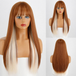 MISS WIG Ingveri segatud blondid sirged juuksed s&uuml;nteetiline parukas Naiste parukad kuumakindlad naistele igap&auml;evased Cosplay Lolita parukad Blondid parukad