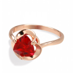 L&auml;ikivad geomeetrilised punased tsirkoonist s&otilde;rmused naistele Minimalistlikud kullav&auml;rvi igap&auml;evased ehted 7