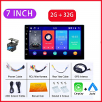 Icreative 2 Din Android 7 9 10 tolli auto multimeedia videopleier Universaalne stereoraadio GPS Carplay Volkswagen Nissan Hyundai Kia Toyota jaoks 7inch,1+16GB