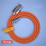 VAORLO metallist USB-kaitselaadimiskaabel Kiire laadimise andmekaabel mikro-t&uuml;&uuml;pi C-valgustuse jaoks, silikoon 120 W, kiire laadimine koos kaablikorraldajaga Micro